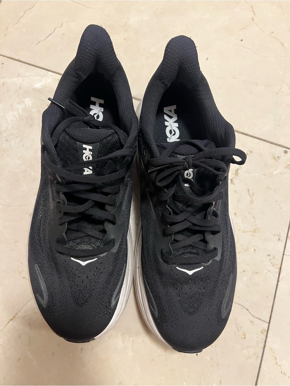 Hoka Men's Black Athletic Running Sneakers